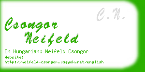 csongor neifeld business card